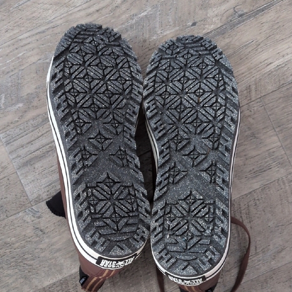 Converse Brown and Black Waterproof High-Top Sneakers - Picture 5 of 6